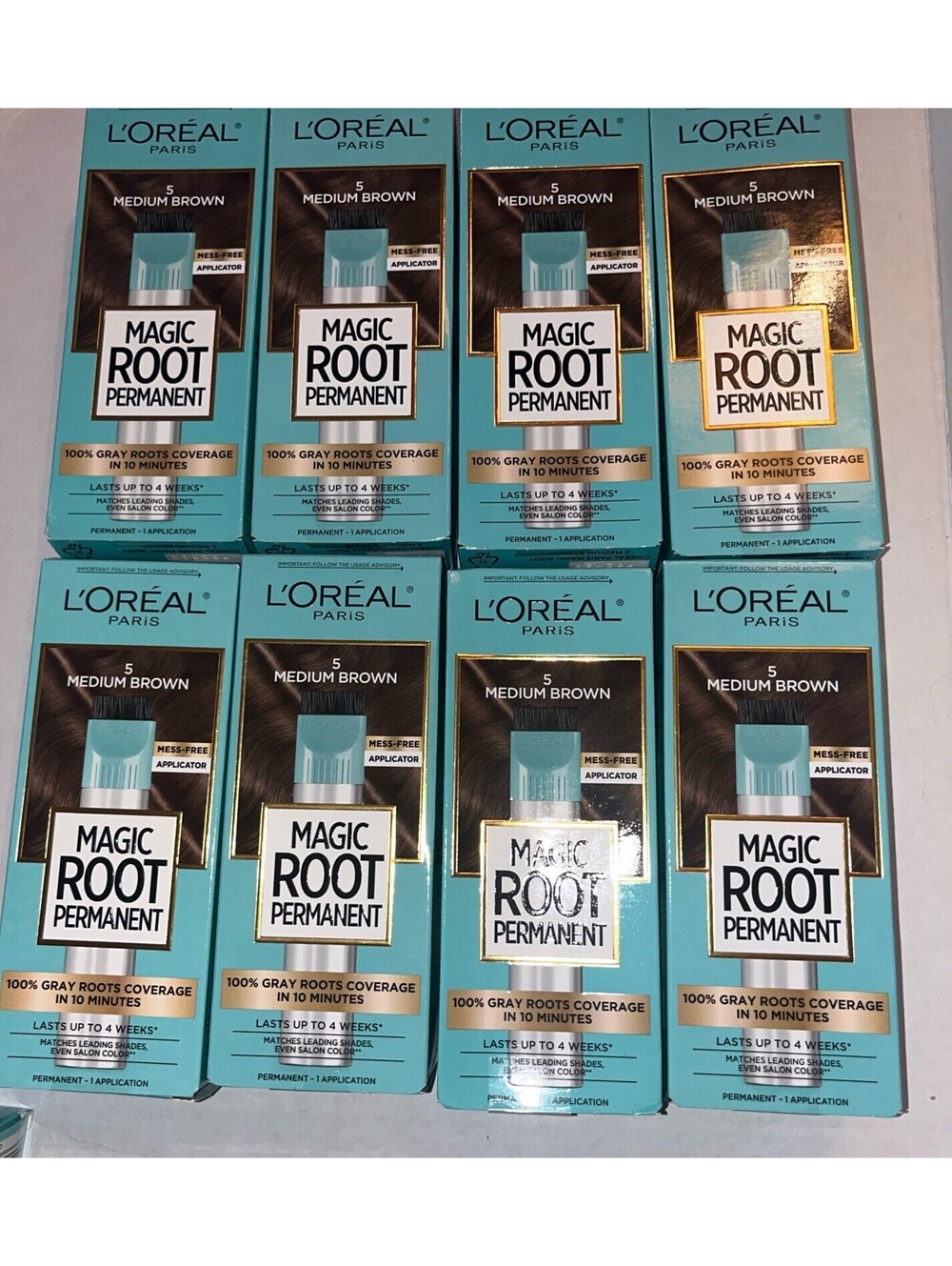 (8) L'Oreal Paris Magic Root Rescue Permanent Hair Color Medium Brown # 5